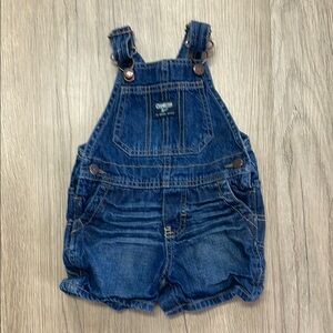 OshKosh Denim overall shorts 12 months